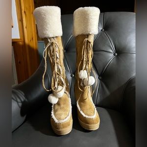 Coach Karita Knee High Suede Boots